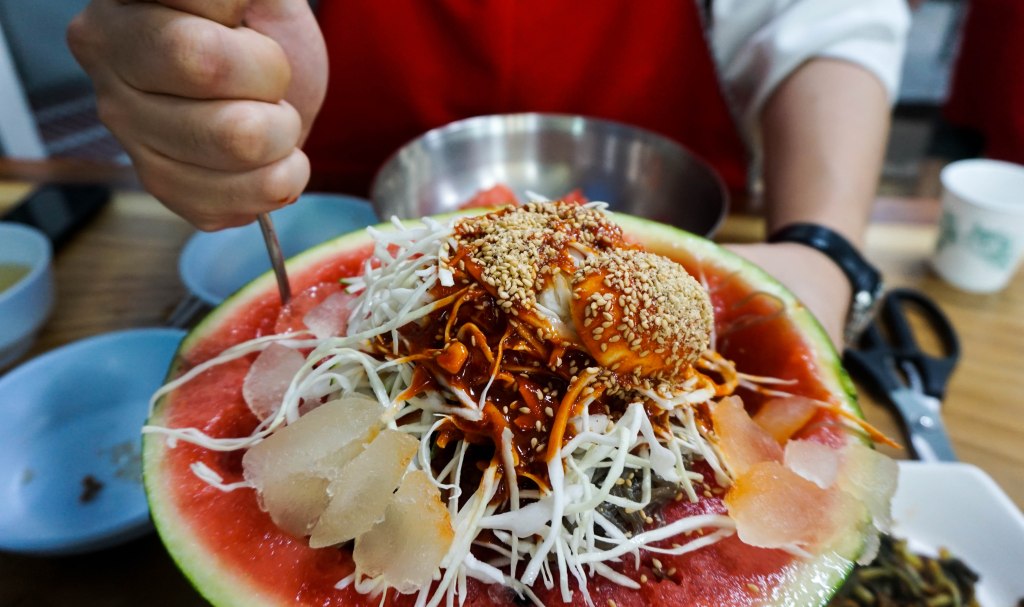 Watermelon Cold Noodles (수박&nbsp;냉면)